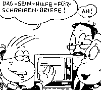 Sohn: Das - sein - Hilfe - fr - schreiben - Briefe! * Eltern: AH!